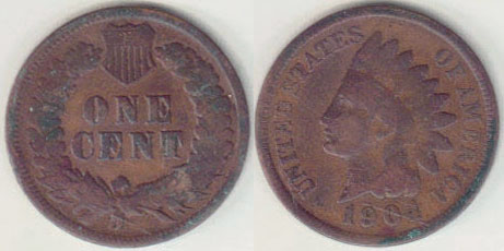1904 USA 1 Cent A000609